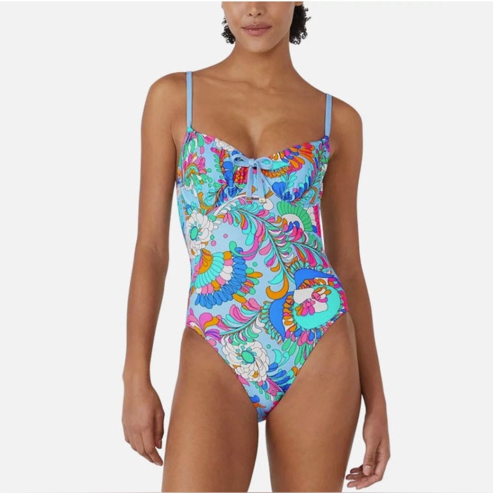 NWT Kate Spade New York Floral One-Piece Swimsuit Sz L